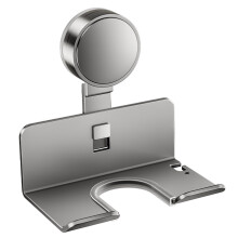 Compact Wall Mounted Hair Dryer Storage Rack Carbon Steel ABS Construction Suction Cup Wall Mount Simple Installation
