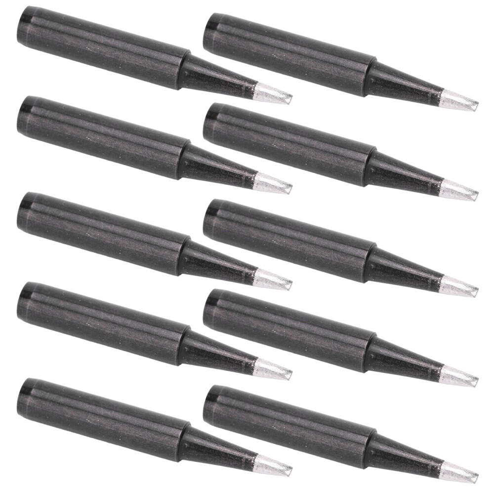 10 Stück Lötkolbenspitzen, schwarz, mit