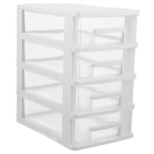 Transparent Multi Drawer Storage Box Clear Acrylic Desktop Organizer Layered Design For Cosmetics Office Supplies