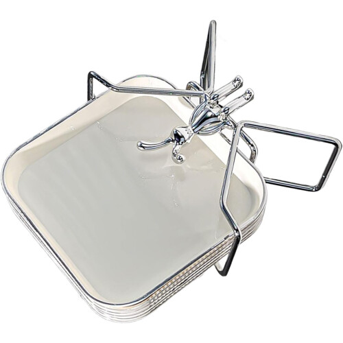 6 Pcs Elegant Bone Dish Set Dishwasher Safe for Salad Snacks and Kitchen Serving 2