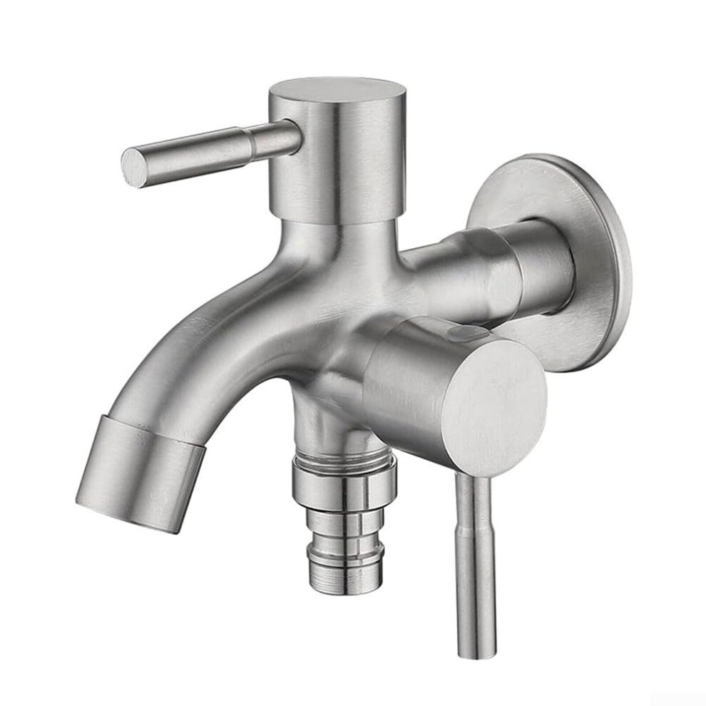 Washing Machine Faucet Zinc Alloy Twoway Tap With Double Outlet Extension G1/2 Inlet Thread Wash Basin Mop Pool 9187378737682