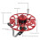 All-Metal 4C Wind Fire Spinning Reel, 150m Capacity, Red 7