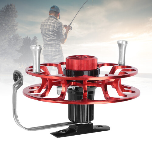 All-Metal 4C Wind Fire Spinning Reel, 150m Capacity, Red