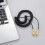 Câble Audio à ressort, Extension de câble pour casque d'écoute, 7