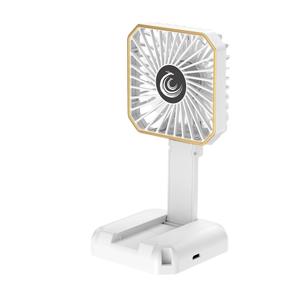 Portable Handheld Fan With Phone Stand, Foldable Battery Operated, 3 Speeds For Travel And Outdoor 9187378737811
