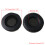 1 paire de coussinets d'oreille de remplacement en cuir-Noir 2