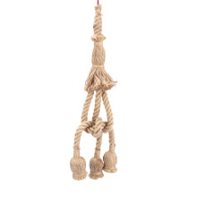 Retro Loft Chandelier Rope Pendant Light Ceiling Lamp E27 Base Lamp Cord Vintage Style Rustic Industrial Hanging Lamp Hemp Rope Material Country