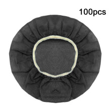 Stretchable Washable Earcup Protector Dustproof Cover for-Black