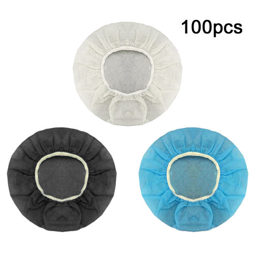 Stretchable Washable Earcup Protector Dustproof Cover for-Black 2