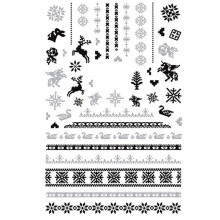 Kit de nail art cu tematică de Crăciun, modele unice pentru stiluri diverse, potrivit pentru începători și experți, sporește farmecul unghiei