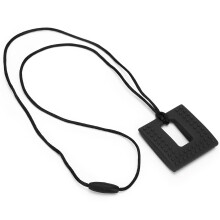 Collana da masticare per bambini sensoriali, design resistente con materiale sicuro, ampie applicazioni, facile da pulire e cordino regolabile,