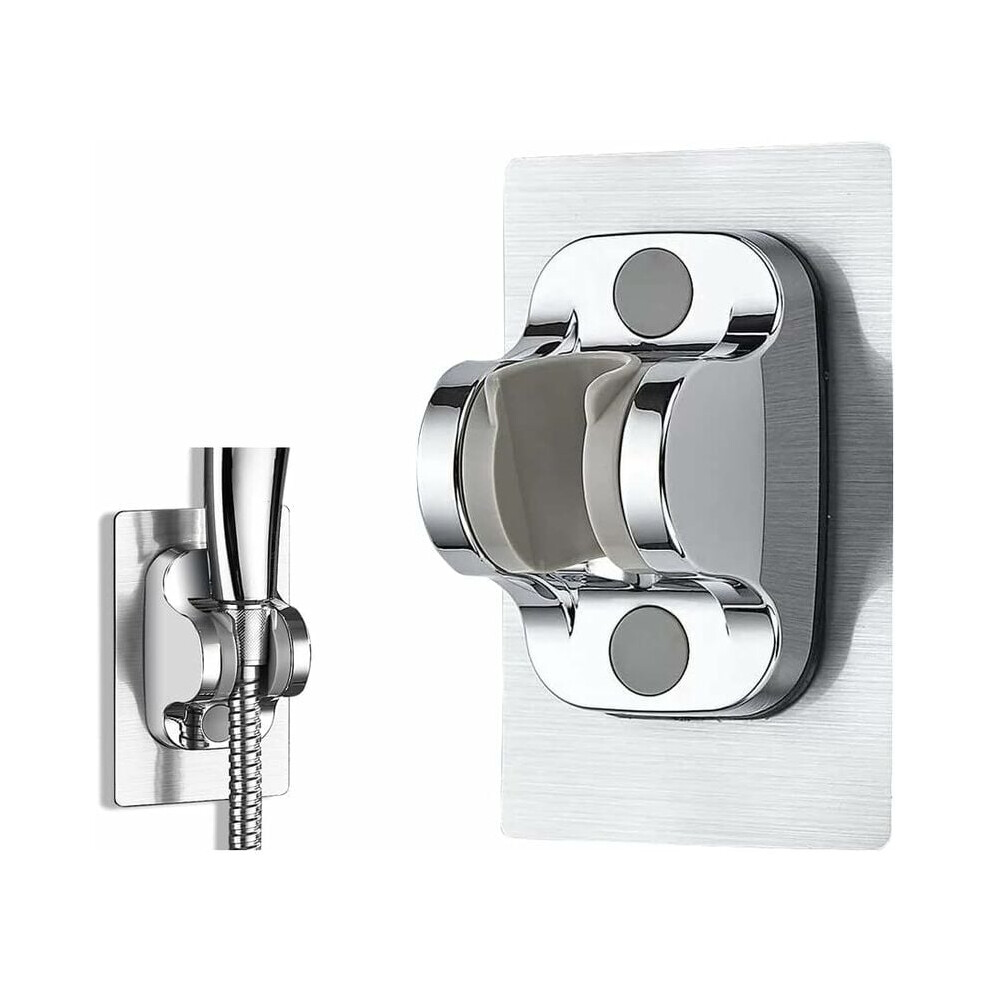 Wall Mount Strong Adhesive Shower Bracket, Universal Adjustable Design Abs Plastic Waterproof Shower Head Holder 9340959591985