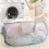 2 Pack Pop Up Laundry Hamper with Side Pocket, Large Collapsible Basket for Clothes Storage, Grey 5