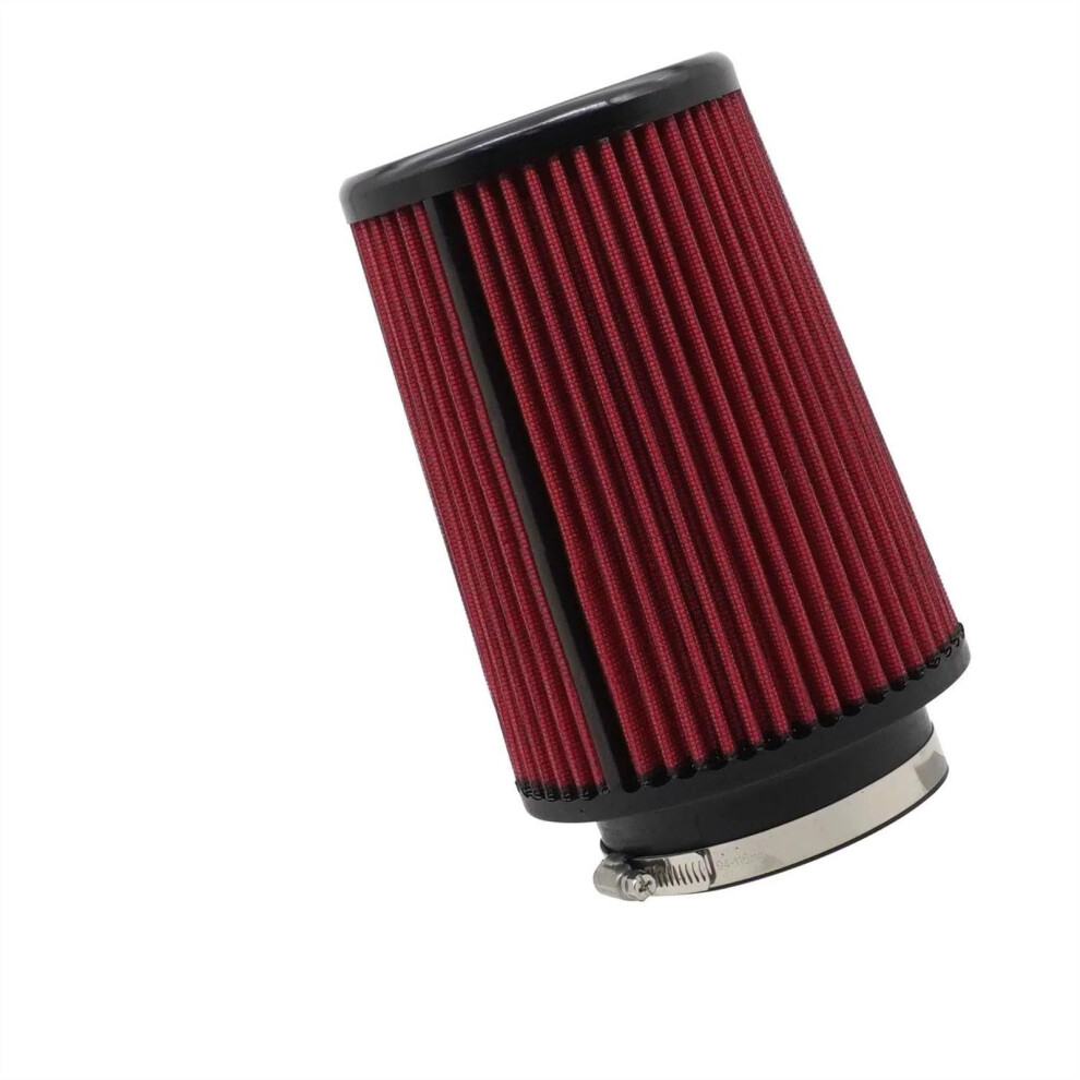 Car Air Intake 76Mm 89Mm 101Mm Flow Air Filter Universal Cold Air Intake 3In 3.5In 4In Sport Racing Car Engine Red 9382693968852