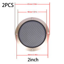 2 Pieces Auto Speaker Cover Car Audio Subwoofer Grille-A