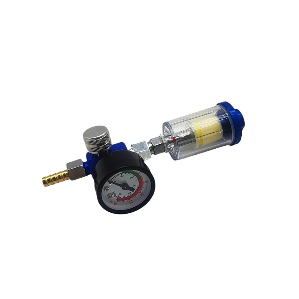 Air Compressor Water Separator With Pressure Gauge, Efficiency Spray Gun Air Regulator Kit Us 9094768700709
