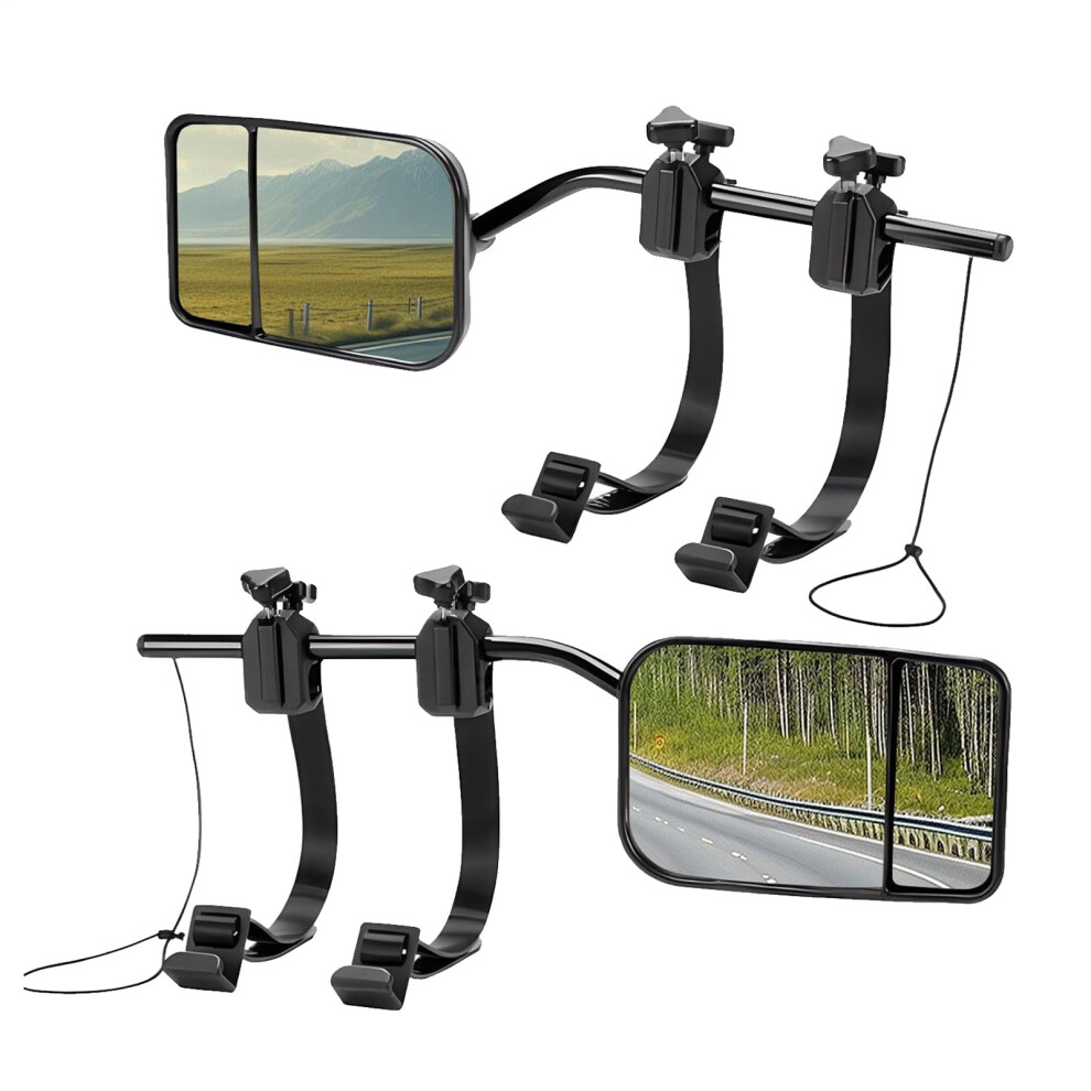 Clipon Towing Mirrors With Wide Angle Shatterresistant Lens For Pickup Truck Suv Rv Van 9199774444668