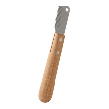 Stripping Wooden Handle Grooming Tool For Dogs And Cats Durable Pet Grooming Reducing Hair Loss Model B One Size