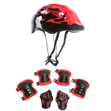 Skateboard Protective Gear Set Knee Elbow Wrist Guards For Adults, Adjustable Pads, Full Protection