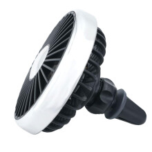 Car Vent Fans Small Cooler With Light Automobile Ventilation Device For Camping Travel Black Silver