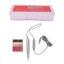 Kit de pédicure professionnel, ponceuse à ongles électrique avec surface dépolie pour manucure et pose d'ongles en acrylique