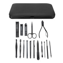 Kit completo per la cura delle unghie, set per manicure e pedicure dal design ergonomico per una cura professionale, strumenti in acciaio