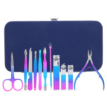 Kit per manicure in acciaio inossidabile, squisita fattura, strumenti multifunzione per la cura della persona, set di tagliaunghie multifunzione per