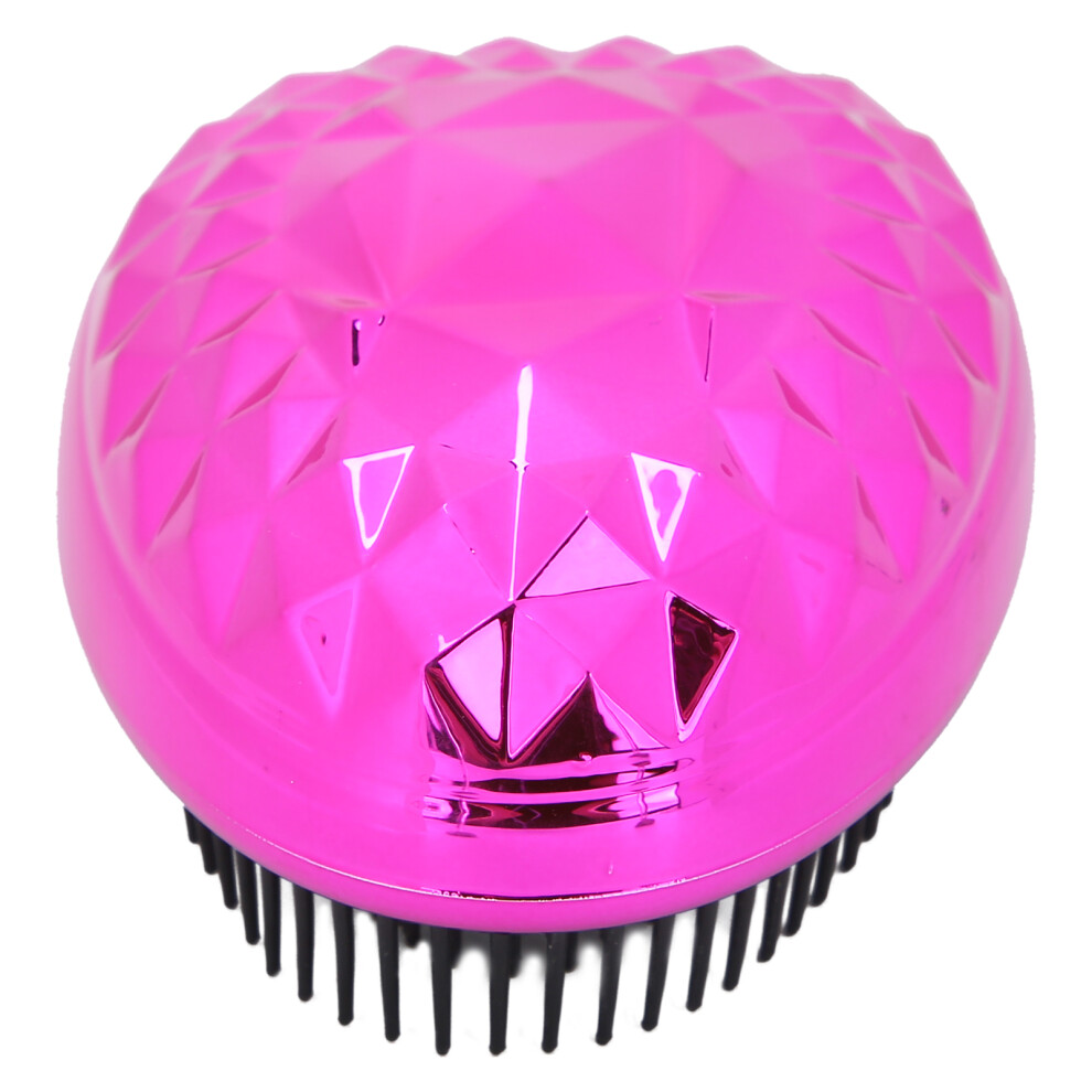 Anti-Breakage Cushioned Brush Compact Hair Brush With Mirror Folding Hair Brush Lightweight And Portable Travel Brush Foldable Travel Mirror Hair