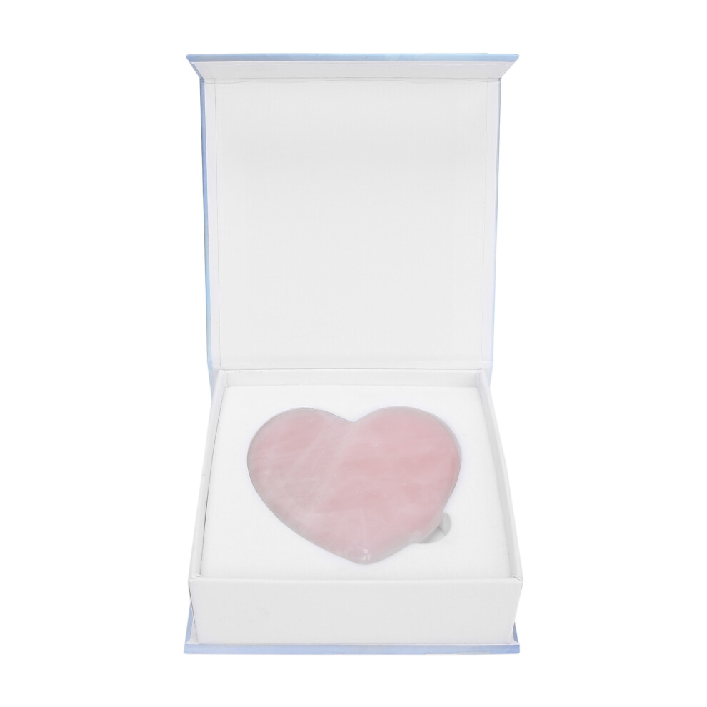 Natural Stones Rose Quartz, Facial Massager For Scraping Therapy And Heart Chakra Healing, Smooth Surface Facilitates Muscle Relaxation And Promotes