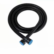 Stainless Steel Shower Hose 1.5m/2m/3m Black Long Bathroom Water Hose Extension For Most Showerheads