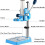 Bench Drill Stand Table Drill Press With Rotary Tool 90 Degree Rotating Frame Adjustable Height 3850mm Clamping 2