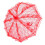 Red Lace Foldable Wedding Bride Umbrella with Parasol 56.5cm 6
