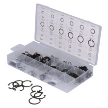 Universal Repair Snap Ring Kit 300PCS Alloy Steel Assortment for Store & Home