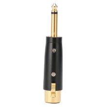 Adaptador XLR balanceado profissional, adaptador TRS de alta qualidade para equipamentos de áudio multifuncionais, blindagem metálica premium
