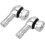 Motorcycle Valve Stems 2Pack 90Degree Angled CNC Aluminum Silver Finish 5