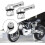 Motorcycle Valve Stems 2Pack 90Degree Angled CNC Aluminum Silver Finish 4