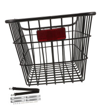 Foldable Bicycle Rear Rack Basket For Adult Bikes Easy To Install Multifunctional Basket Compatible With Many Models