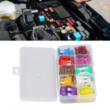 80 pièces de fusibles automobiles - assortiment moyen pour voiture/moto/marine