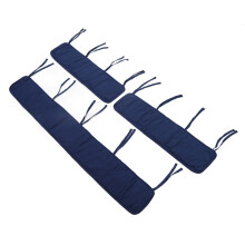 Protection de Barrière de Lit en Mousse Douce avec Sangle Ajustable de 125cm