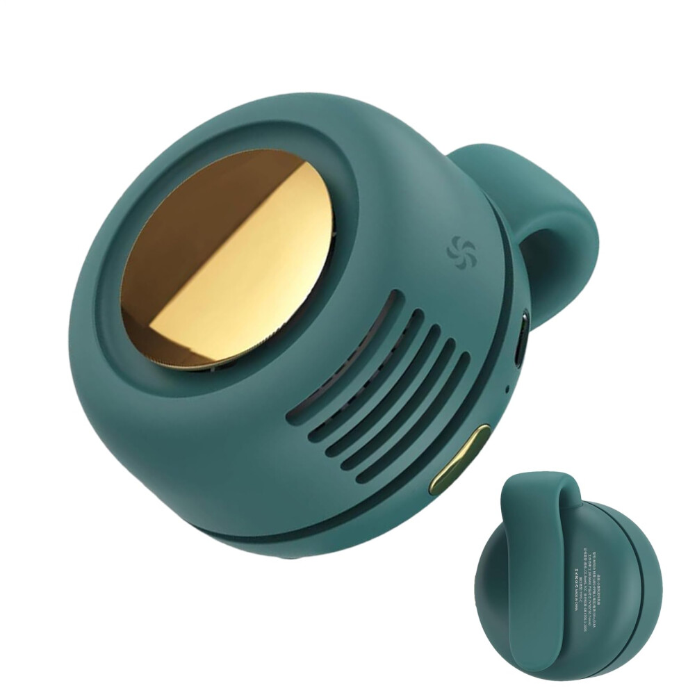 Portable Clip On Fan Bladeless Air Cooler 2.55Inch Rechargeable Wearable Clipon 3Speed 360Degree 9094768708439