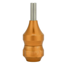 Conjunto de pontas e grips para tatuagem, pontas em aço inoxidável, grips em liga de alumínio, bico redondo para delineador Magnum DT, cabos