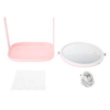 Touch Screen LED Lamp With Rotating Head And Large Base Tray Built In Battery Heat Resistant Waterproof Sturdy 3 Brightness Levels Suitable As