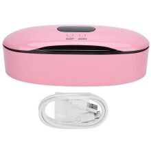 Machine de désinfection des ongles LED, capteur infrarouge automatique, double cuve, température réglable et puissance élevée pour les