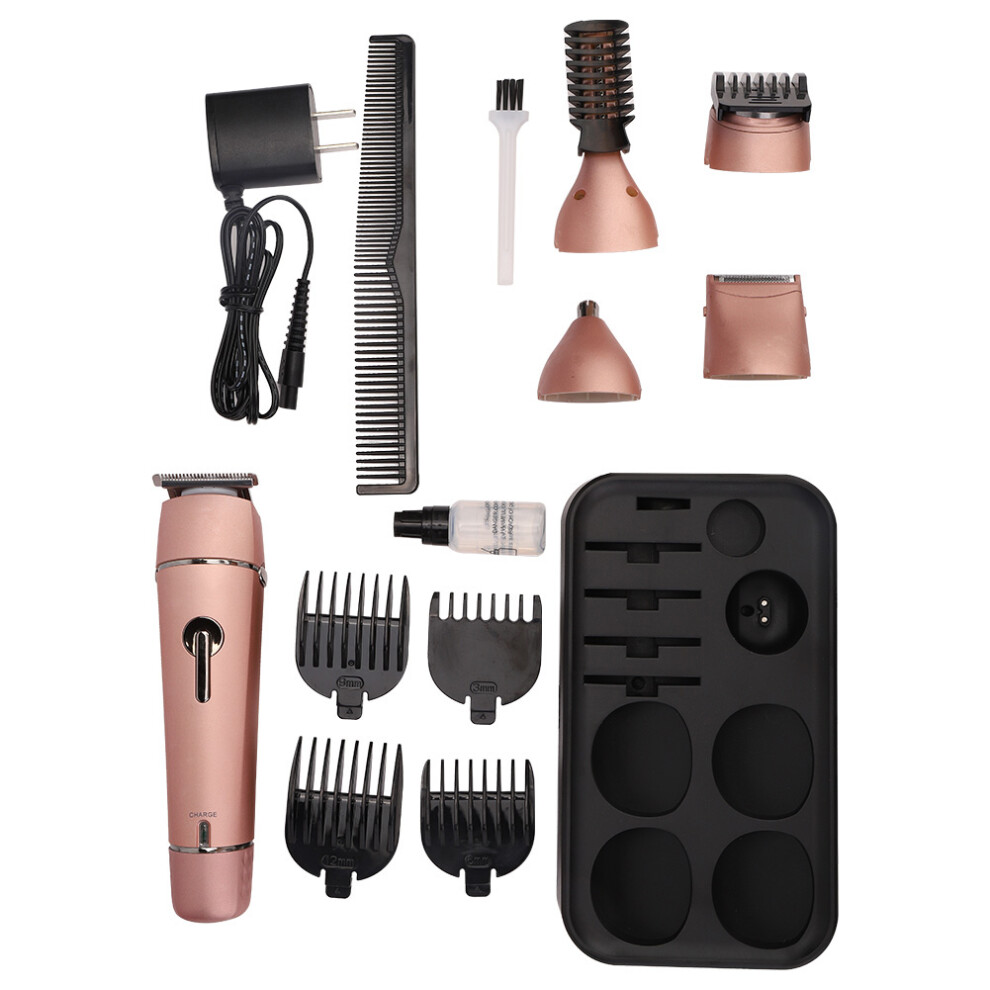 Rechargeable Electric Shaver, Professional Beard Trimmer With Brushless Motor Clippers And Waterproof IPX6, Cordless Nose Trimmer For Men