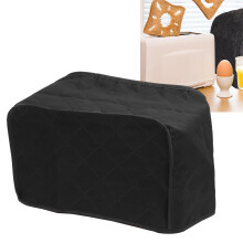 Black Polyester Toaster Cover with Antislip & Quilted Protection 58g