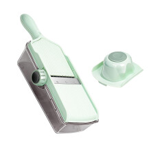 Vegetable Chopper and Mandoline Slicer with Container, MultiFunction Kitchen Cutting Tool