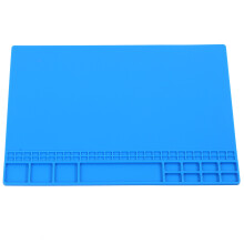 High Temp Resistant Dark Blue Silicone Soldering Pad with Organizer