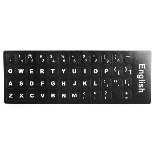 Full Keyboard Refresh: English Stickers for Desktops & Laptops 1