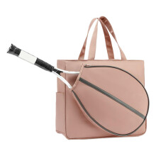 Tennis Bag For Rackets Racket Protective Bag Waterproof Day Bag With Storage Compartments Badminton Rackets Unisex Pink