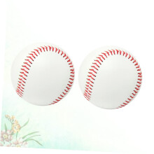 Softballs 2Pack, Handmade Baseball Training Balls for Sports Practice, Softball Practice Balls for Boys and Girls
